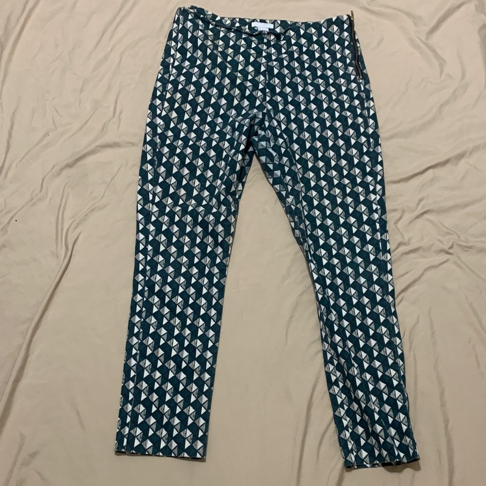 H&M Geometric Print Straight Leg Pants